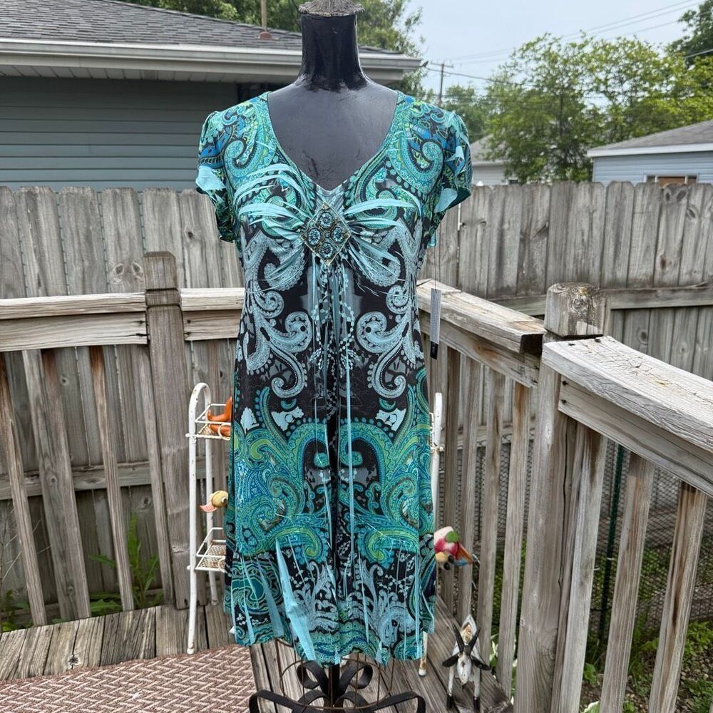Apt. 9 NWT Paisley Embellished Petite Dress